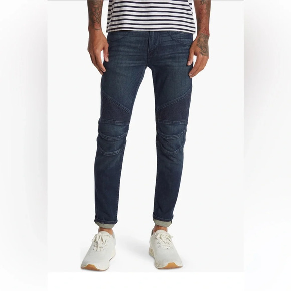 Hudson Jeans Hudson Ethan Biker Mid Rise Skinny Jeans‎ size 29 NWT - Picture 1 of 6